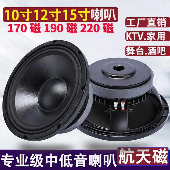 10寸12寸15寸中低190磁220磁100芯KTV舞台低音炮音箱喇叭扬声器
