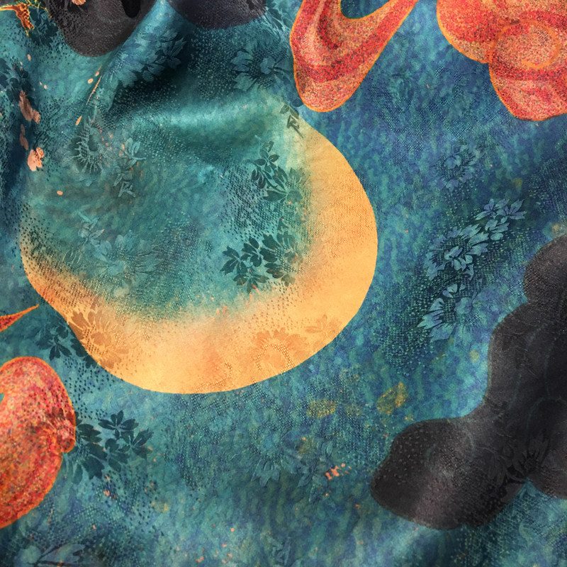 【故宫的夜】老料香云纱大方巾优雅气质古典美中国风丝巾披肩围巾,淘宝优惠券,粉丝福利购,淘宝优惠卷