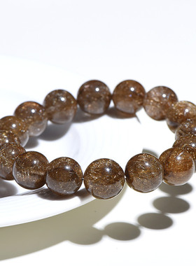 久雅水晶天然满发魔鬼发晶手链