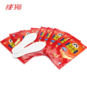 睡猫暖贴加长暖足贴宝宝贴自发热暖脚贴鞋垫足贴宝脚底热帖暖脚垫