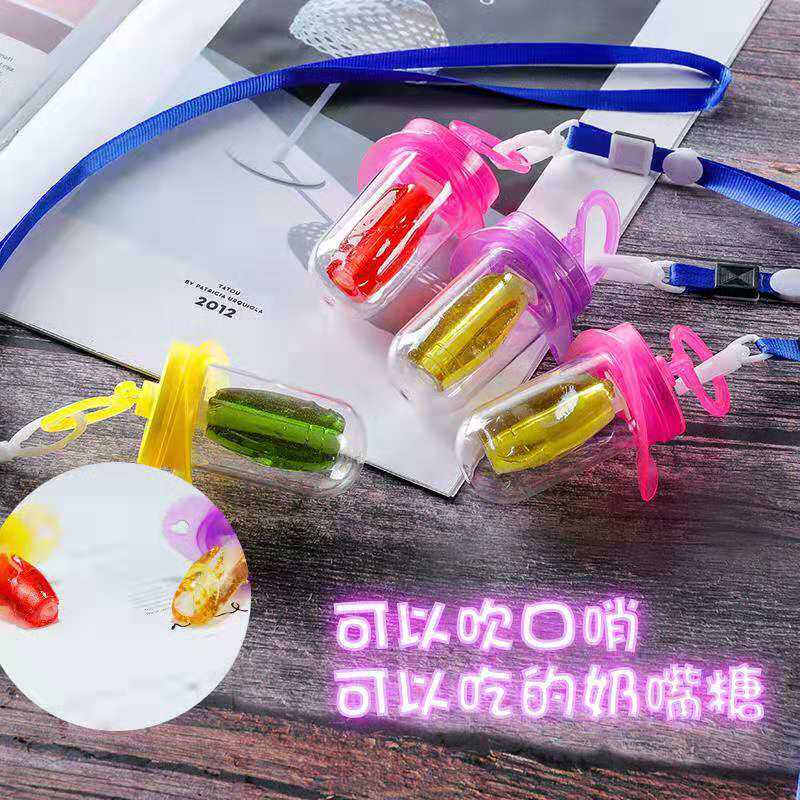 美拉芙发光奶嘴口哨糖15g*棒棒糖 丰淘食品糖果