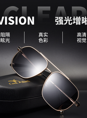 库克鲨鱼新款高清偏光太阳镜
