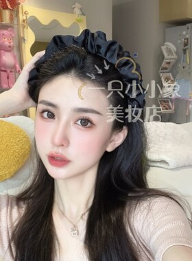 发箍缎面增高高颅顶神器