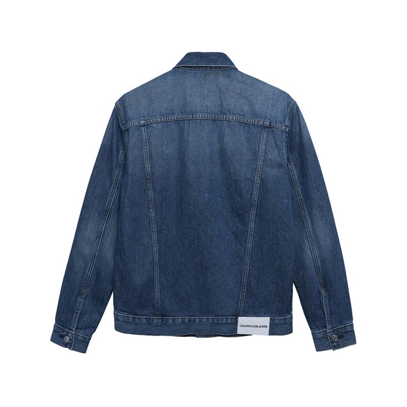 保税calvin klein牛仔男宽松潮夹克 pop海外夹克