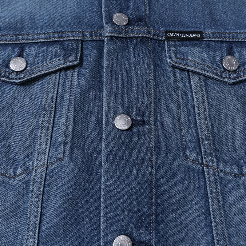 保税calvin klein牛仔男宽松潮夹克 pop海外夹克