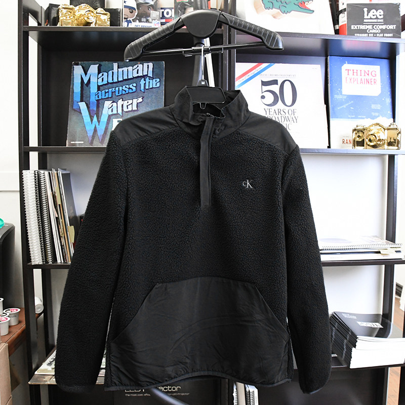 美国calvin klein套头羊羔毛卫衣 pop海外卫衣