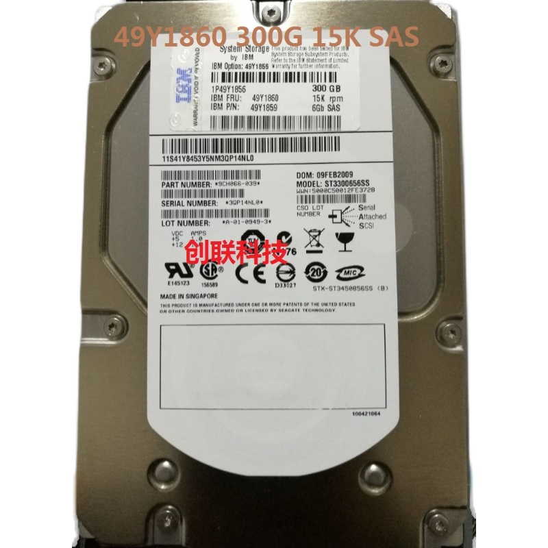 IBM 存储硬盘DS3500/3512 300G 15K SAS 49Y1860 49Y1859/1856 - 图0