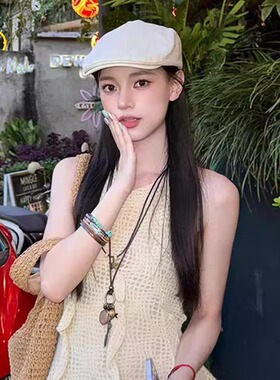 英伦风贝雷帽复古前进帽帽子女款