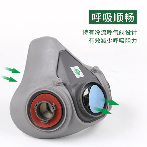 6200防毒面具喷漆专用防尘面罩煤矿粉尘化工业电焊正品活性炭面罩 - 图2