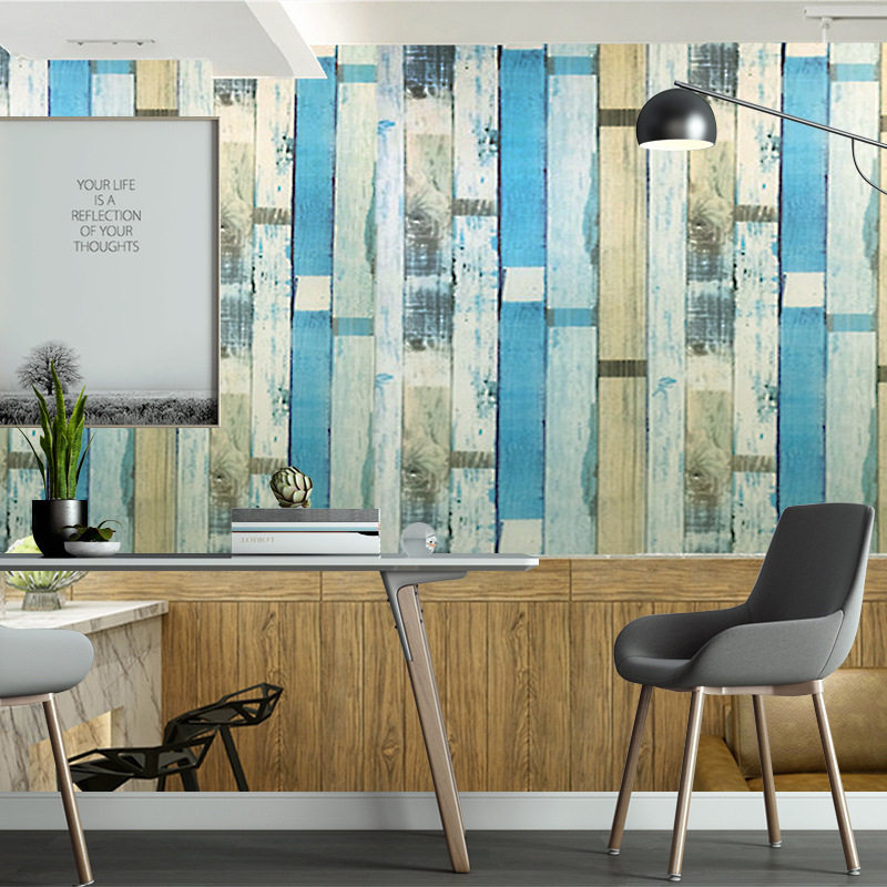 跨境时尚黑白条自粘壁纸直播背景墙学生宿舍酒吧装修 PVC自粘墙纸,淘宝优惠券,粉丝福利购,淘宝优惠卷