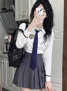 蓝色藏青领结领花jk女领带dk男潮