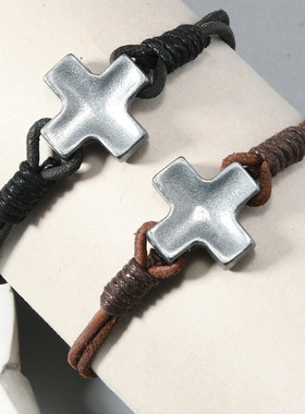 饰品手链个性真皮复古