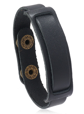 外贸稳定货源牛皮手链简约百搭