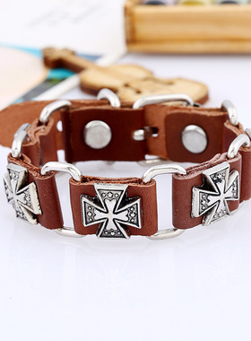 欧美外贸饰品潮流朋克风牛皮街头