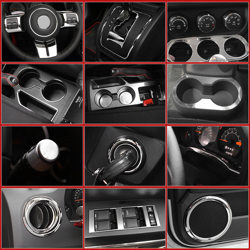 适用于jeep指南者改装件中控方向盘装饰吉普自由客改装内饰配件,淘宝优惠券,粉丝福利购,淘宝优惠卷