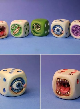 新品恶魔骰子创意树脂工艺品