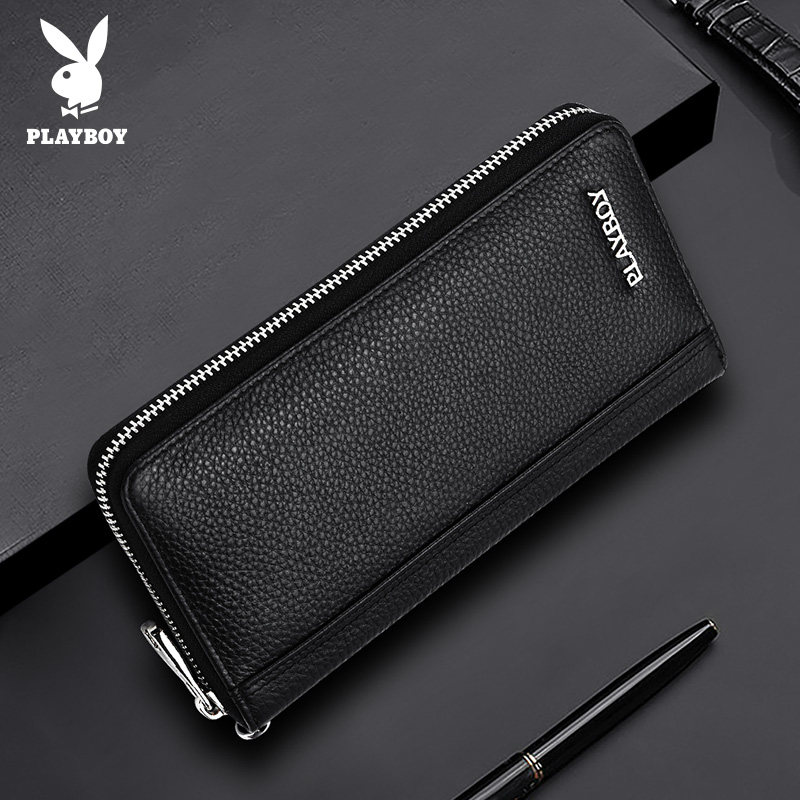 花花公子新款真皮男士信封包钱包 花花公子箱包男士包袋