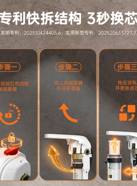 GOOTHO大白瓶前置过滤器自来水全屋前置过滤净水器家用3秒换芯