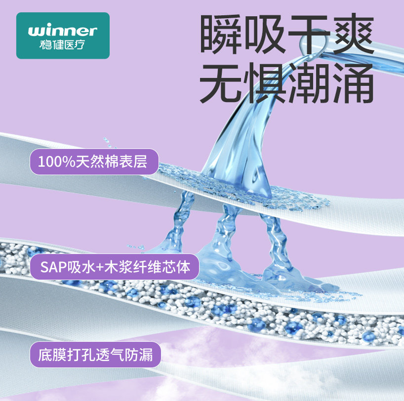 稳健械字号纯棉医用护理垫非卫生巾姨妈巾妇科孕妇产妇垫巾安睡裤,淘宝优惠券,粉丝福利购,淘宝优惠卷