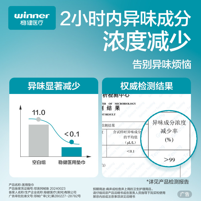 稳健医用卫生巾械字号姨妈巾经期医疗护垫巾安睡裤纯棉日夜用正品