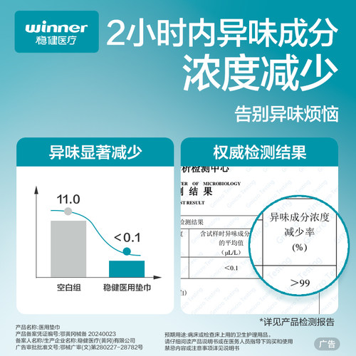 稳健医用非卫生巾械字号姨妈巾经期医疗护垫巾安睡裤纯棉日夜用 - 图2
