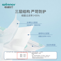 Robust medical mask disposable independent packaging wide ear band three layer protection adult soft ear mask sterilization single chip