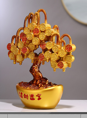 招财大象一对摆件轻奢高档客厅电视柜酒柜家居乔迁现代创意装饰品