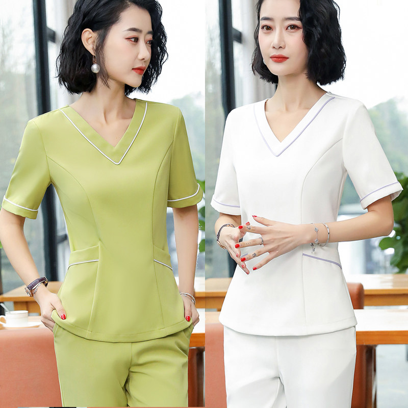 气质美容师养生馆美容院疗工作服 歌黛娜酒店工作制服