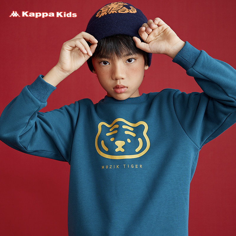 kappakids卡帕muziktiger加绒卫衣 kappakids童装卫衣/绒衫