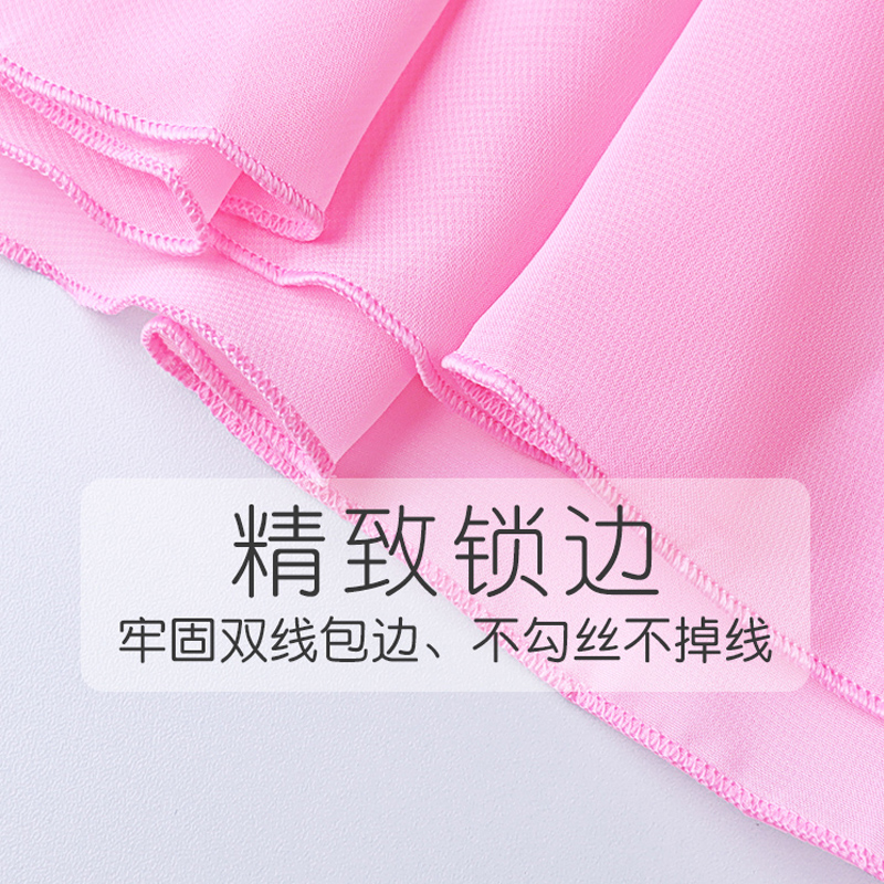 儿童舞蹈小纱裙基训服芭蕾舞练功服一片式雪纺围裙女童松紧半身裙 - 图2