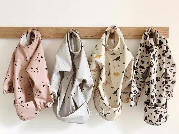 【限时特价】丹麦风儿童防水反穿衣围兜宝宝吃饭围嘴超软婴儿饭兜,淘宝优惠券,粉丝福利购,淘宝优惠卷