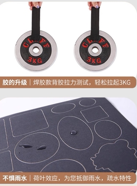 适配波司登羽绒服补丁贴大牌logo布贴自粘免缝衣服破洞修补神器E