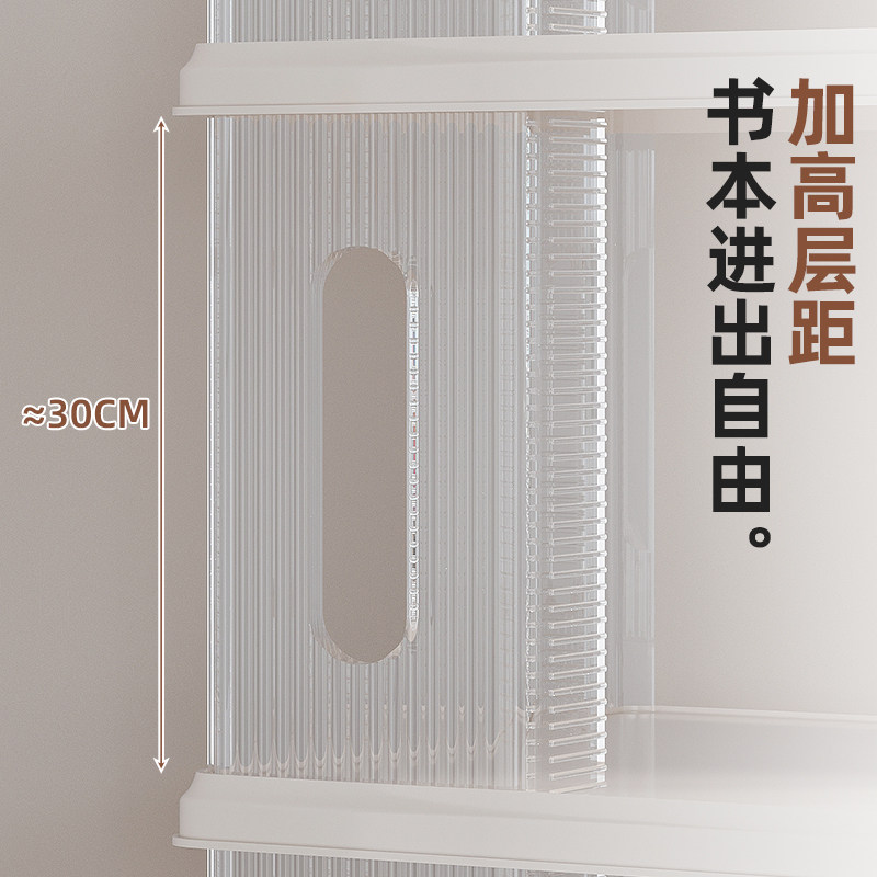 360度旋转书架落地置物架一体靠墙书柜高级感多层简易儿童绘本架,淘宝优惠券,粉丝福利购,淘宝优惠卷