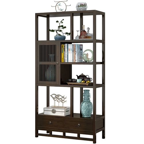 Bogu рамка твердый дерево Новое китайское антикварное маленькое украшение Duobao Pavilion Tea Display Шкаф в гостиную.