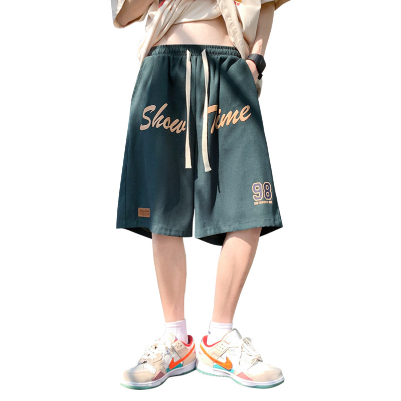 发泡印花运动男夏季美式复古5短裤 宇众休闲裤