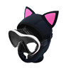 Knight cartoon cat diving hat face kini