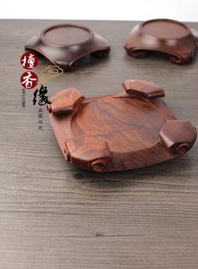 微型盆景瓷器紫砂壶花瓶红酸枝