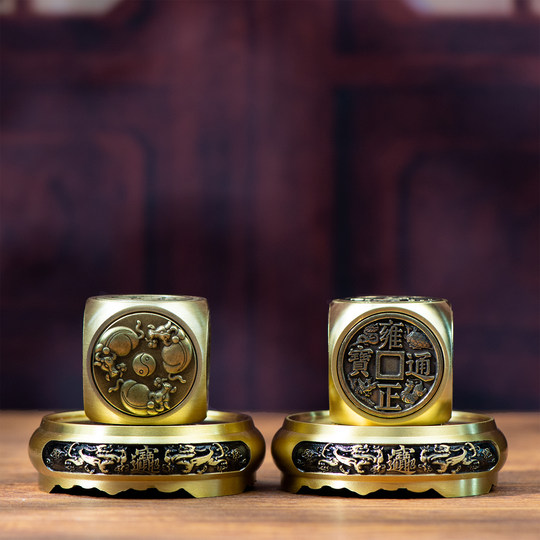 小铜记全铜六面魔方转转六面转转手把件男士好玩解压把玩送人礼物