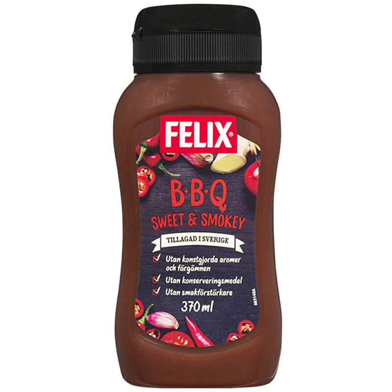 瑞典原装进口Felix0脂烧烤酱SweetSmokeyBBQ微甜轻卡烟熏370ml - 图3