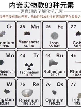 创意化学实物内嵌元素周期表摆件