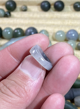 和田玉籽料卡12随型跑环满皮黑白分明青花锁骨链挂饰文玩珠串玉环