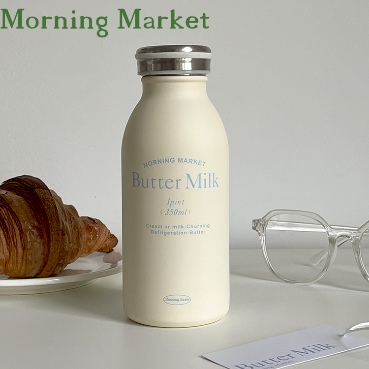 Morning Market 原创设计 马卡龙奶油色不锈钢304保温杯暖冬350ml - 图0