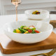 Bone porcelain deep mouth plate household high-value salad plate bowl