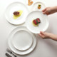 Bone porcelain spitting bone plate household flat plate shallow plate