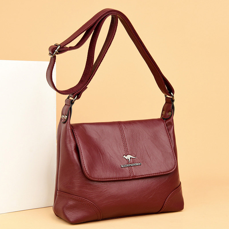 正品中年女包包真皮2024新款单肩斜挎包婆婆软皮包时尚妈妈包,淘宝优惠券,粉丝福利购,淘宝优惠卷