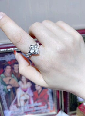 泰国佛牌真品 苏斌五眼四耳纯银戒指