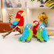 Simulated parrot standing shoulder doll lying on shoulder magnetically