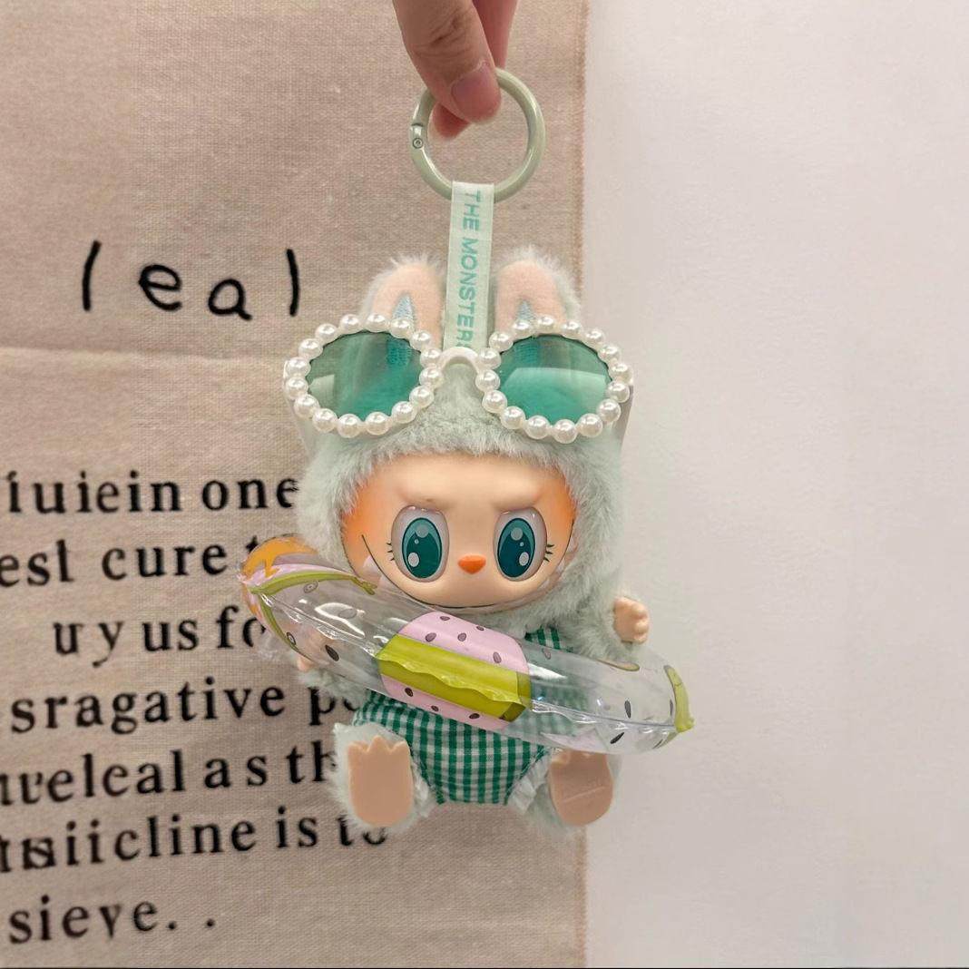 49仅娃衣】拉布布泳衣套装labubu娃衣可乐一二三代17cm夏季坐站立 - 图0