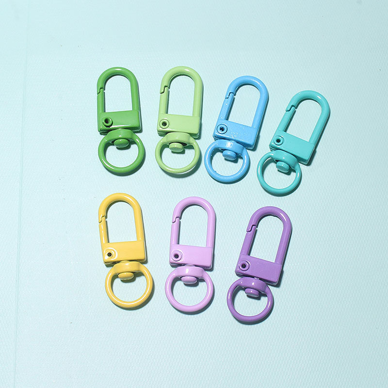 49现货烤漆锌合金钥匙扣diy饰品配件玩偶挂扣diy配件 喷漆3分门扣,淘宝优惠券,粉丝福利购,淘宝优惠卷