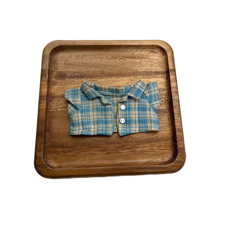 49（仅衣服）17CMLabubu拉布布挂件衣服服配饰渔夫帽棉花娃娃帽 - 图3